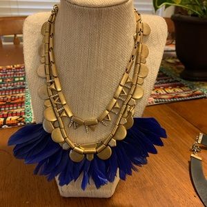 Stella and Dot feather necklace.